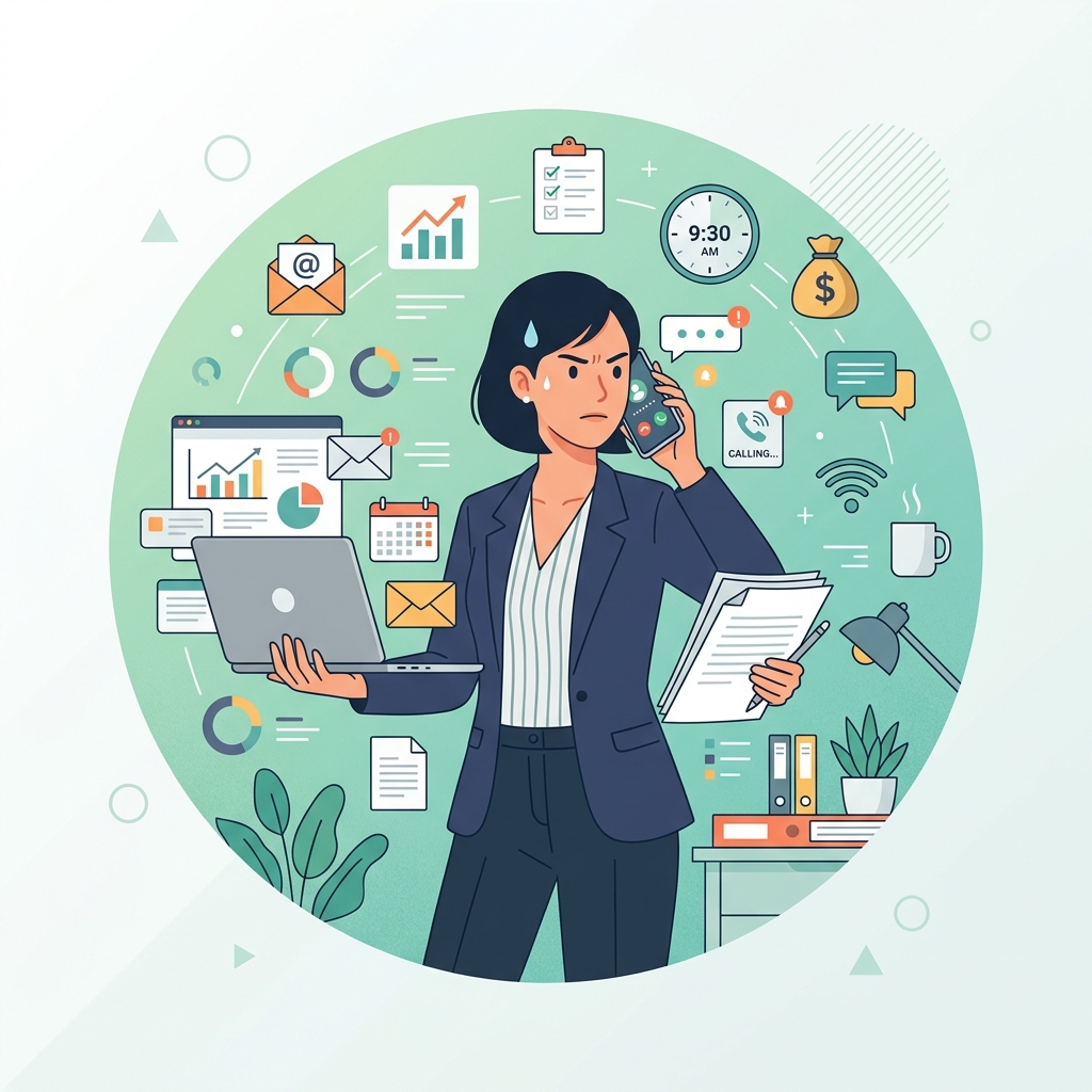 Busy founder with no time to manage marketing